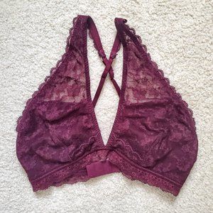 Gilly Hicks Maroon Lace Bralette